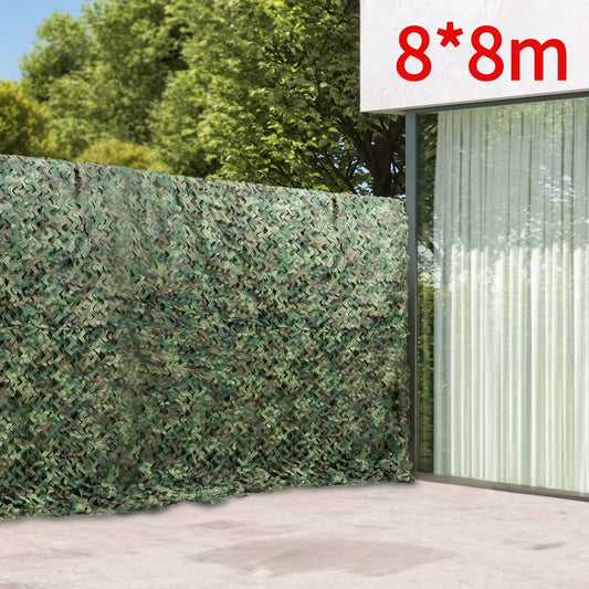 8*8m Military Net Camouflage Hunting Woodland Army Training Sunshade Mesh Nets Waterproof & Lightweight for Hunting, Camping
