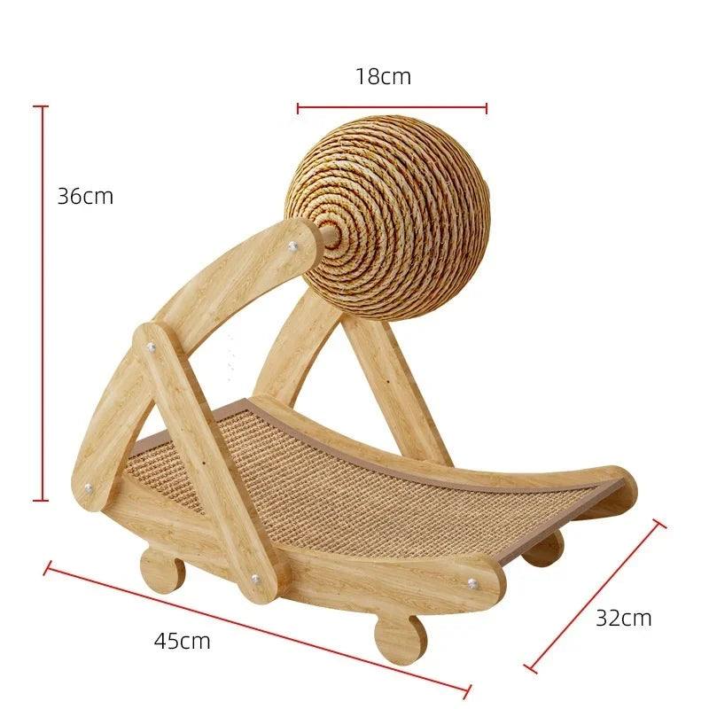 Rabbit Scratch Toy Natural Sisal Cat Scratcher For Indoor Cats