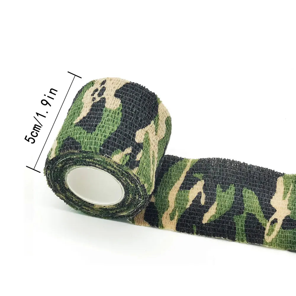 4.5M Hunt Disguise Elastoplast Camouflage Elastic Wrap Tape Self Adhesive Sports Protector Ankle Knee Finger Arm Bandage