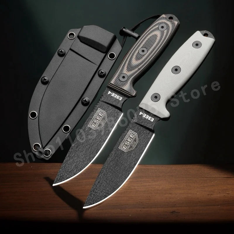 DIY Supplies ES-4 D2 Fixed Blade Knife With G10 Handle
