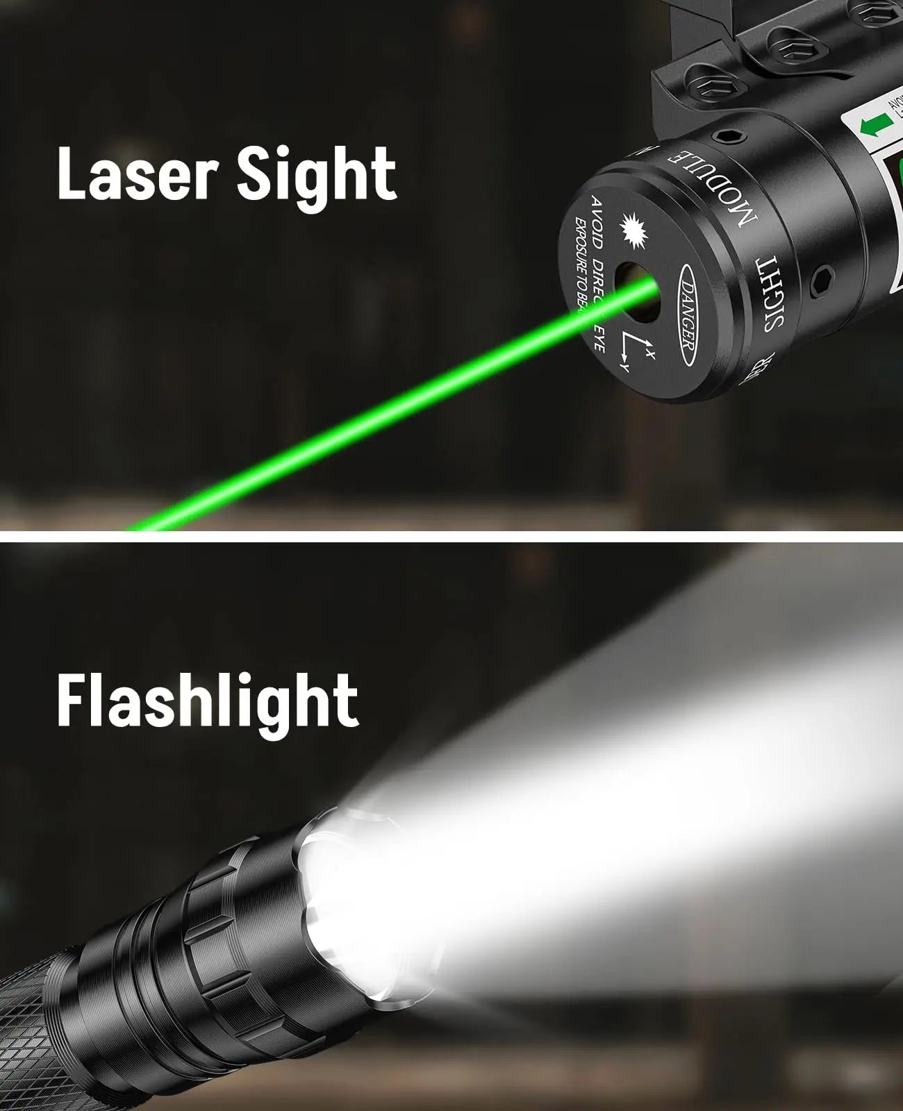 4-16X50 AO Rifle Scope Combo, Rangefinder Optics with Dual Illuminated & 4 Holographic Reticle Red Dot Sight & Green Laser Sight