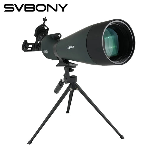 Svbony SV28A Spotting Scopes 25-75x100/20-60x80 FMC Telescope Perfect for Beginners in Archery Target Shooting Bird Watching