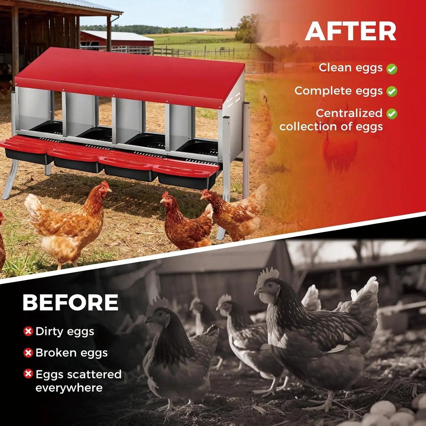 TWISTER.CK Automatic Egg Collection Nesting Box For Hens Ducks