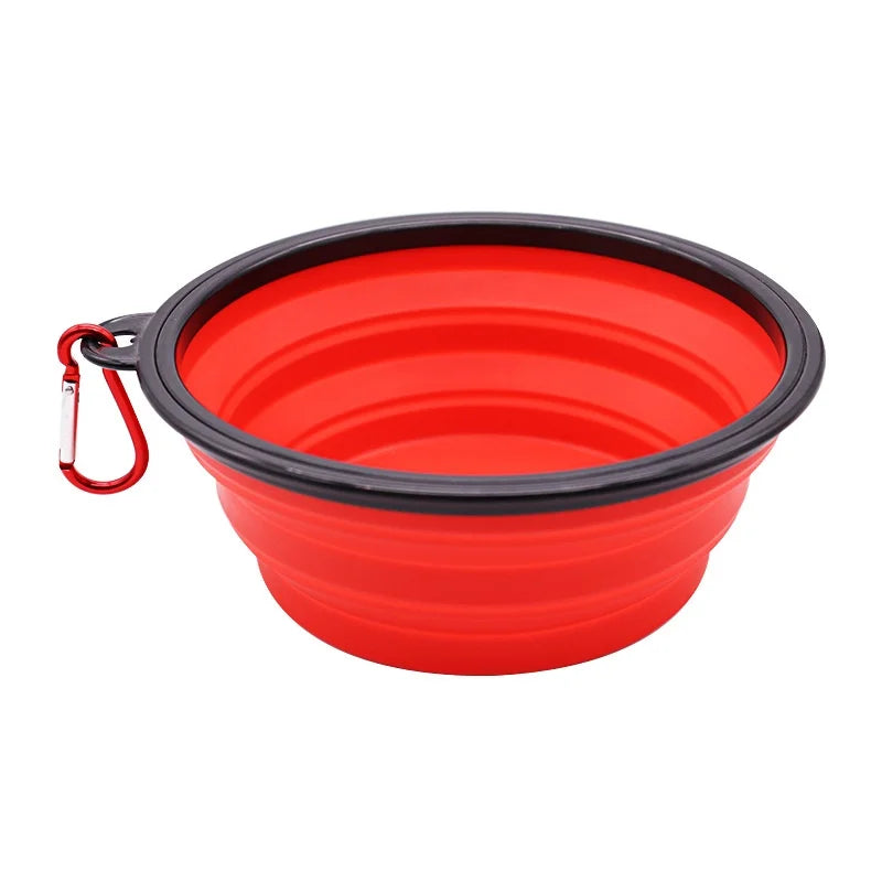 Durable TPR Pet Food Bowl Collapsible Travel Water Bowl