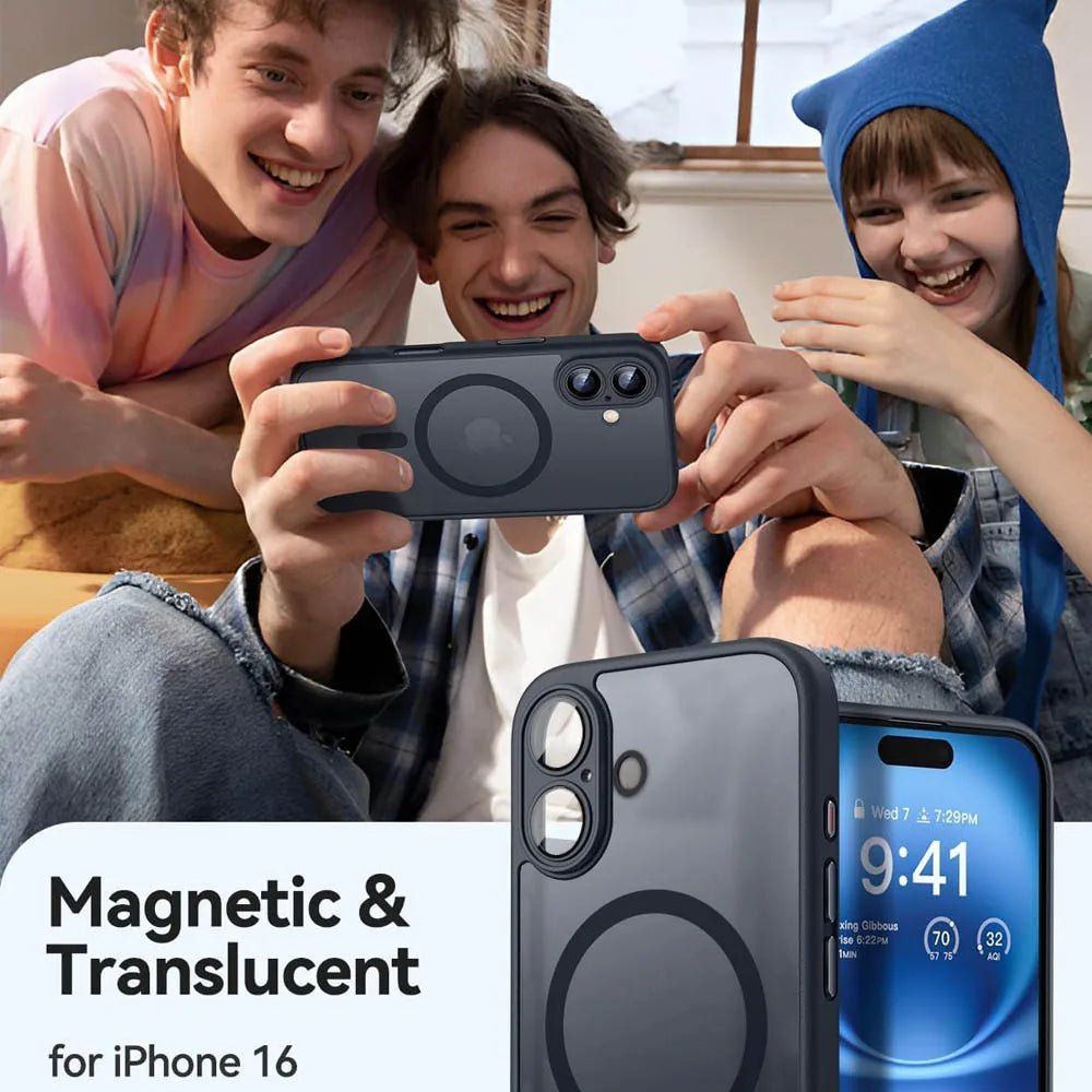 MagneticLuxuryArmorCase For IPhone 17ProMax MagSafe Compatibility UltraDurable Shockproof Defense Cover