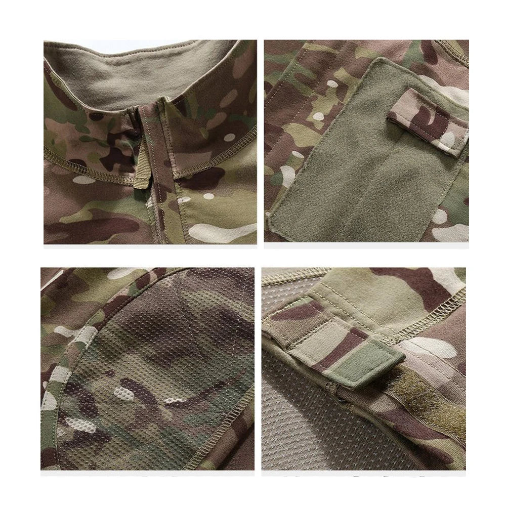 A5 Tactical Suits Combat Shirts Milita Uniform Outfit Men Clothing Tatico Tops Airsoft Multicam Camo Hunting Camouflage Pants