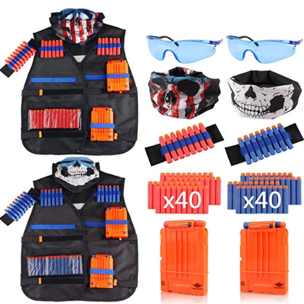 NONECN Kids Vest Kit for Nerf Undershirt Holder Magazine Organizer