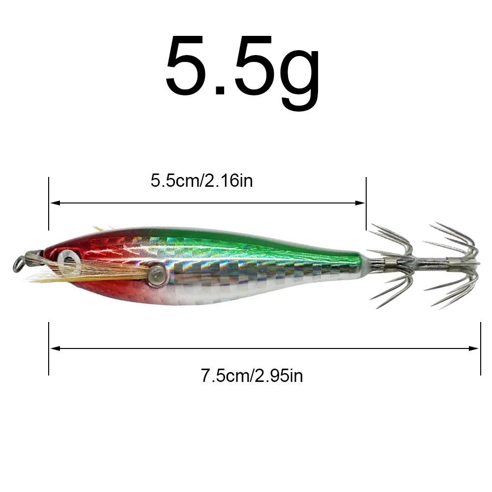 Luminous Fishing Bait Octopus Cuttlefish Fishing Bait Squid Hook Lure Hook Fishing Tackles Squid Jig Baits for Fishing