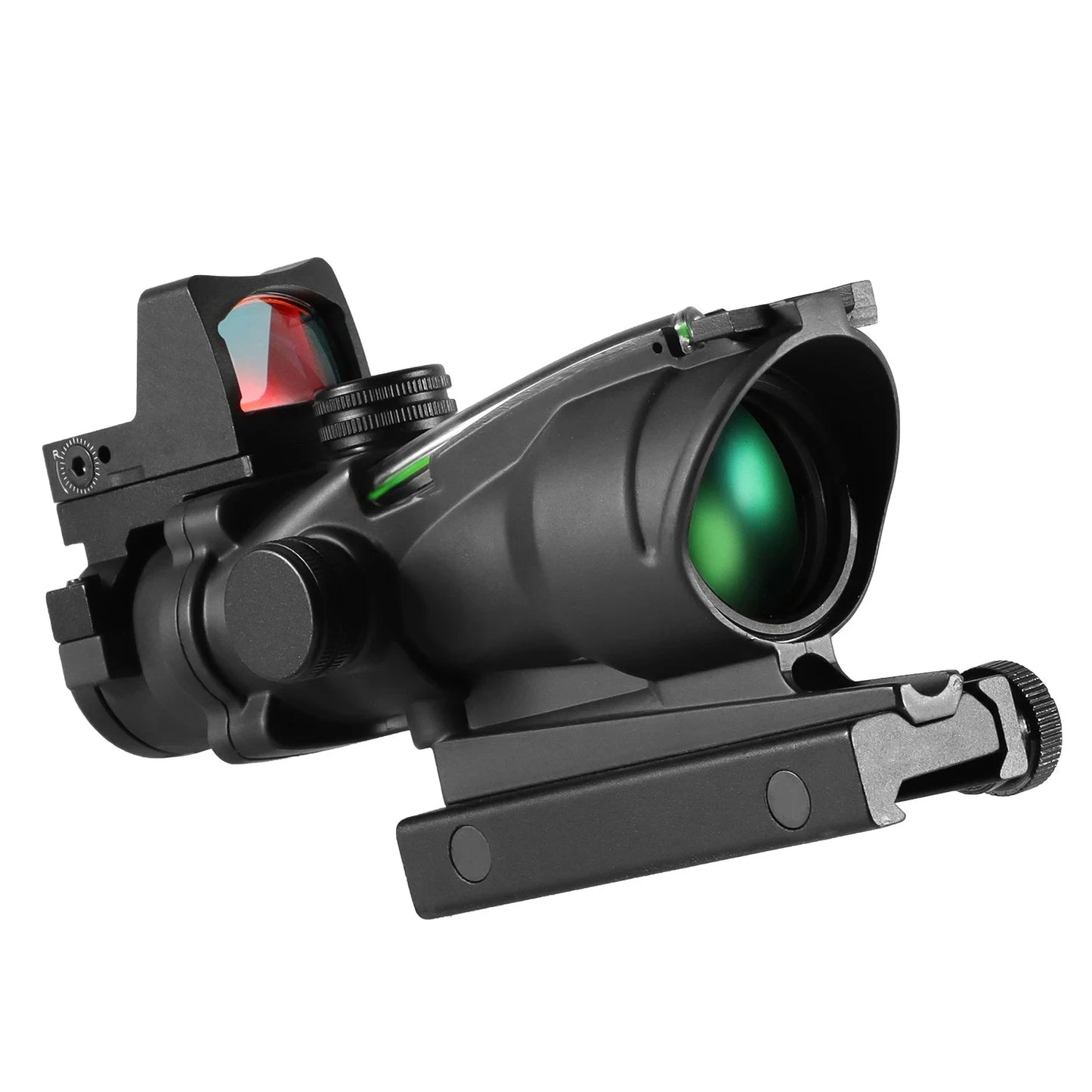 Adjustable 4x32 Red Dot 1x  4x Scope  Red Dot Tactical Scope 20mm Rail Scope for Hunting