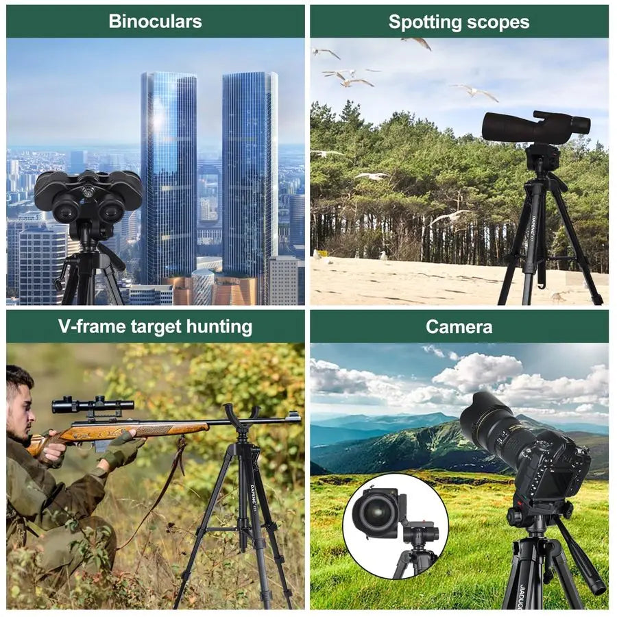 70 Binocular Tripod with Adapter,Shooting Tripod Hunting Rest V Yoke Stand,Compatible with Spotting Scope Monocular Astronomical