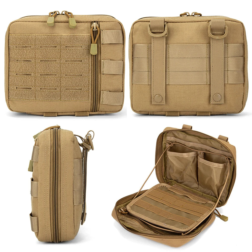 Edc Organizer Tool Pouch Multi Purpose Emergency Tools Pack Multi Pockets Camping Survival Belt Pack For Outdoor Sports