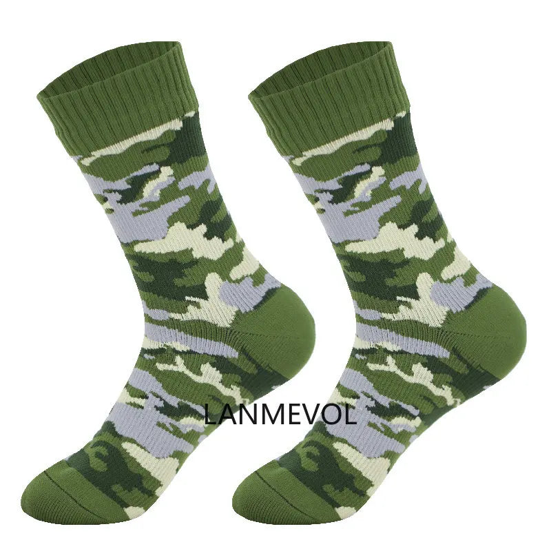 Camouflage Waterproof Socks Hiking Outdoor Sports Climbing Hiking Camping Sock Men Outdoor Women's Camouflage Waterproof Socks