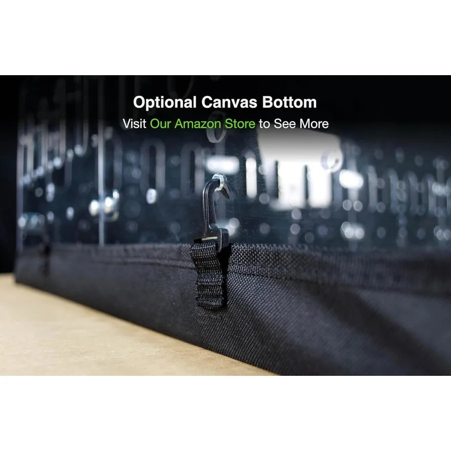 Large 4x2ft Open Acrylic Cage for Guinea Pigs Bunnies Quails Hedgehogs and Other Roaming Small Animals DIY Extendable Design wi