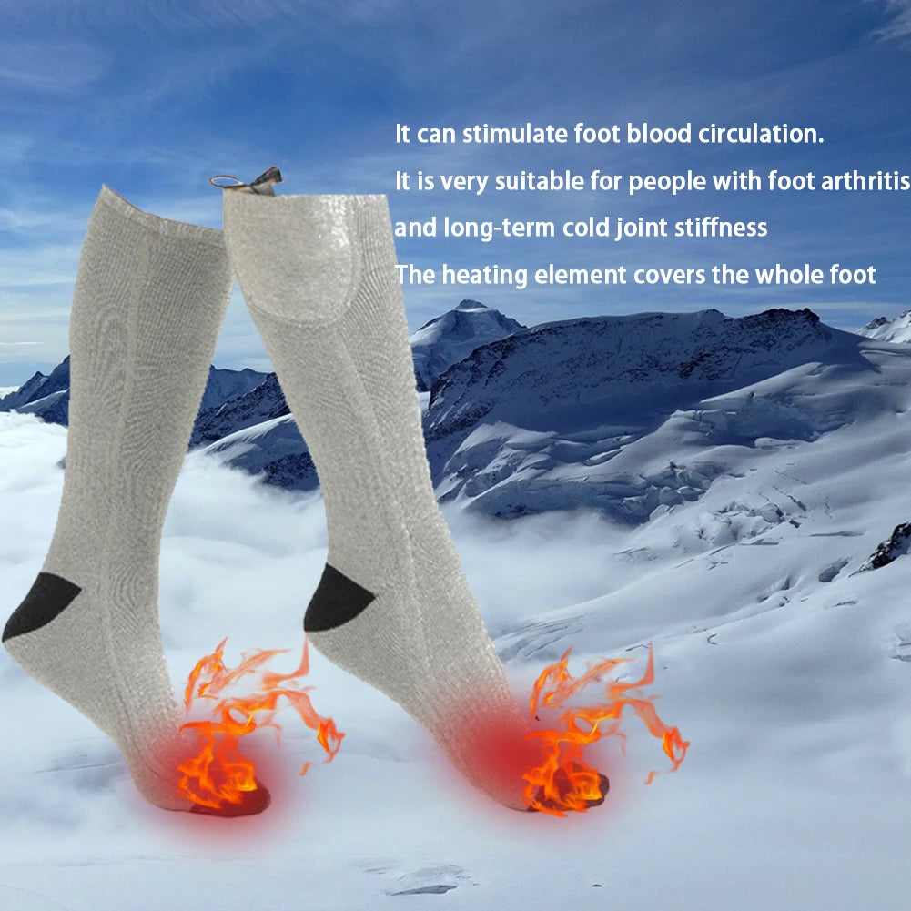 ALLOYSEED Premium ThermoElectric Heated Socks For Extreme Winter Outdoor Adventures