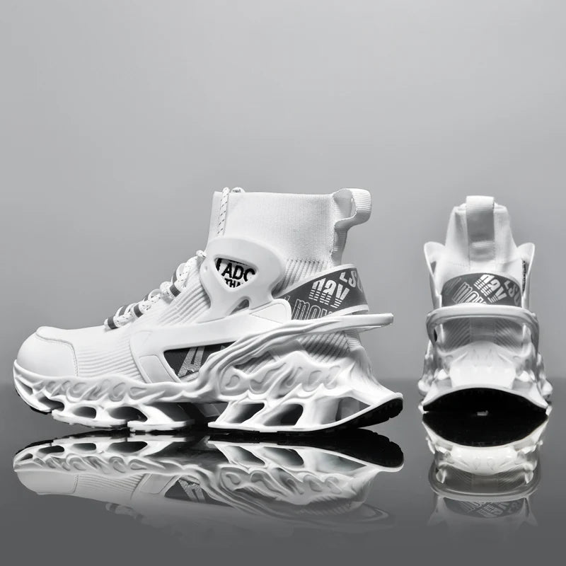 LOUIS KADHR Men's Breathable Walking Tennis Shoes Blade Fashion Sneakers