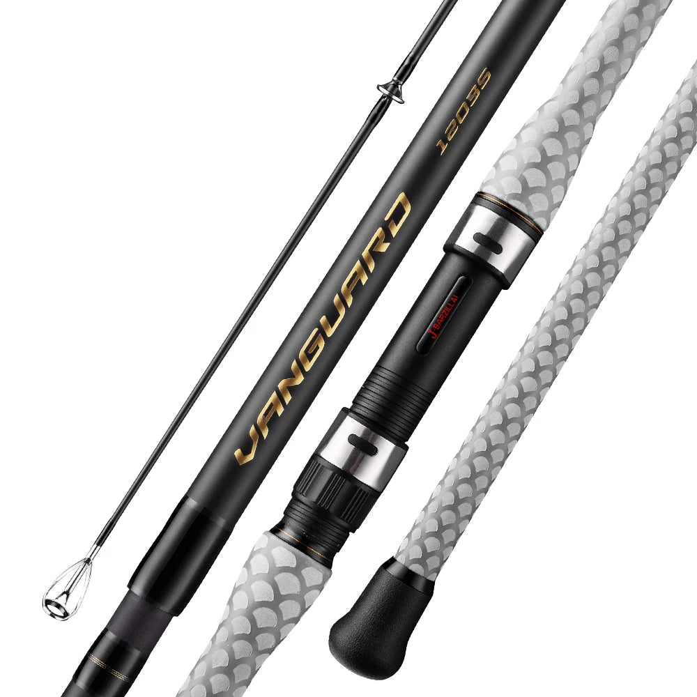 J-BARZILLAI Vanguard Carbon Surf Spinning Rod Ultra Light Graphite Pole Saltwater Surf Fishing