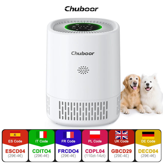 Chuboor Air Purifier For Bedroom And Office With Sponge Filter