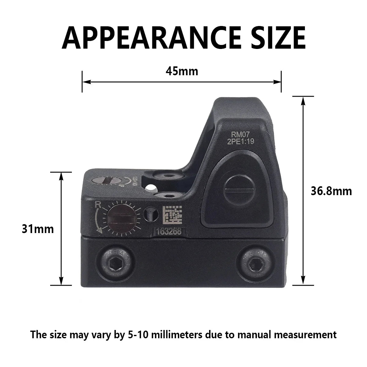 Red Dot Sight NYLON METAL Reflex Sights Scope with Picatinny and G-Mount for Glock17 Airsoft Rifle Handgun Hunting G17 G19 Sight