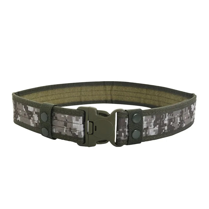 Quick Release Tactical Belt New Army Style Combat Belts Fashion Men Canvas Waistbands Man Outdoor Hunting Camouflage 130cm