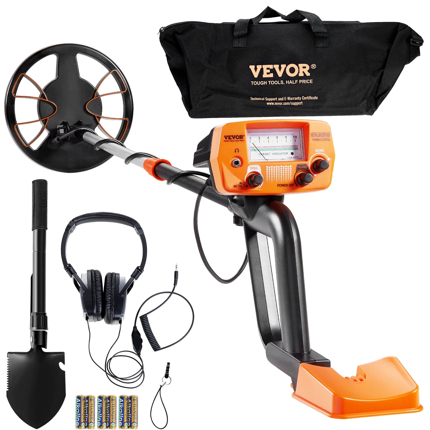 SucceBuy Metal Detector With Waterproof Search Coil And Adjustable Stem