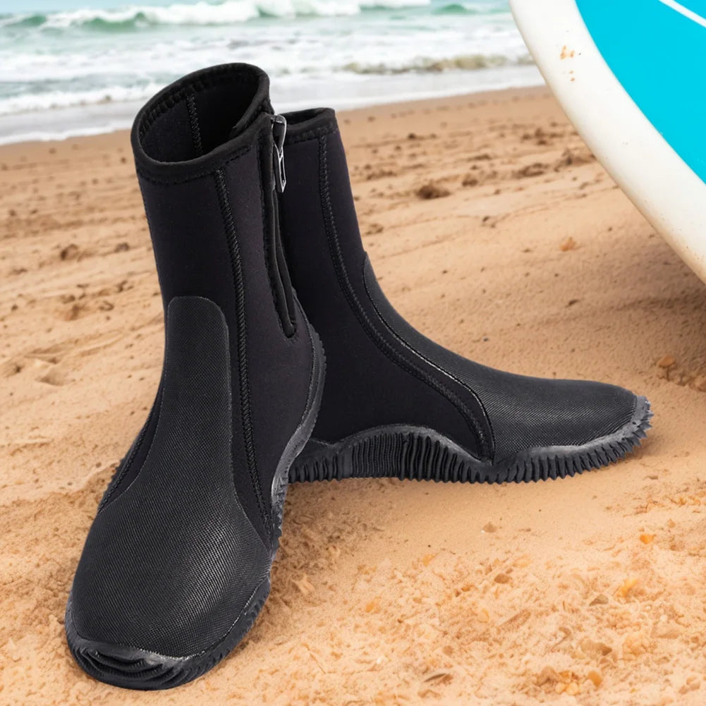 APWIKOGER Premium Ultralight Neoprene Diving Boots with Zip Closure WaterSportsAdvantage