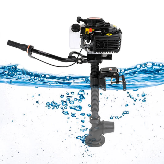 NONE 4HP 55cc Four Stroke Outboard Motor With Air Cooling Jet Pump Engine For Boats