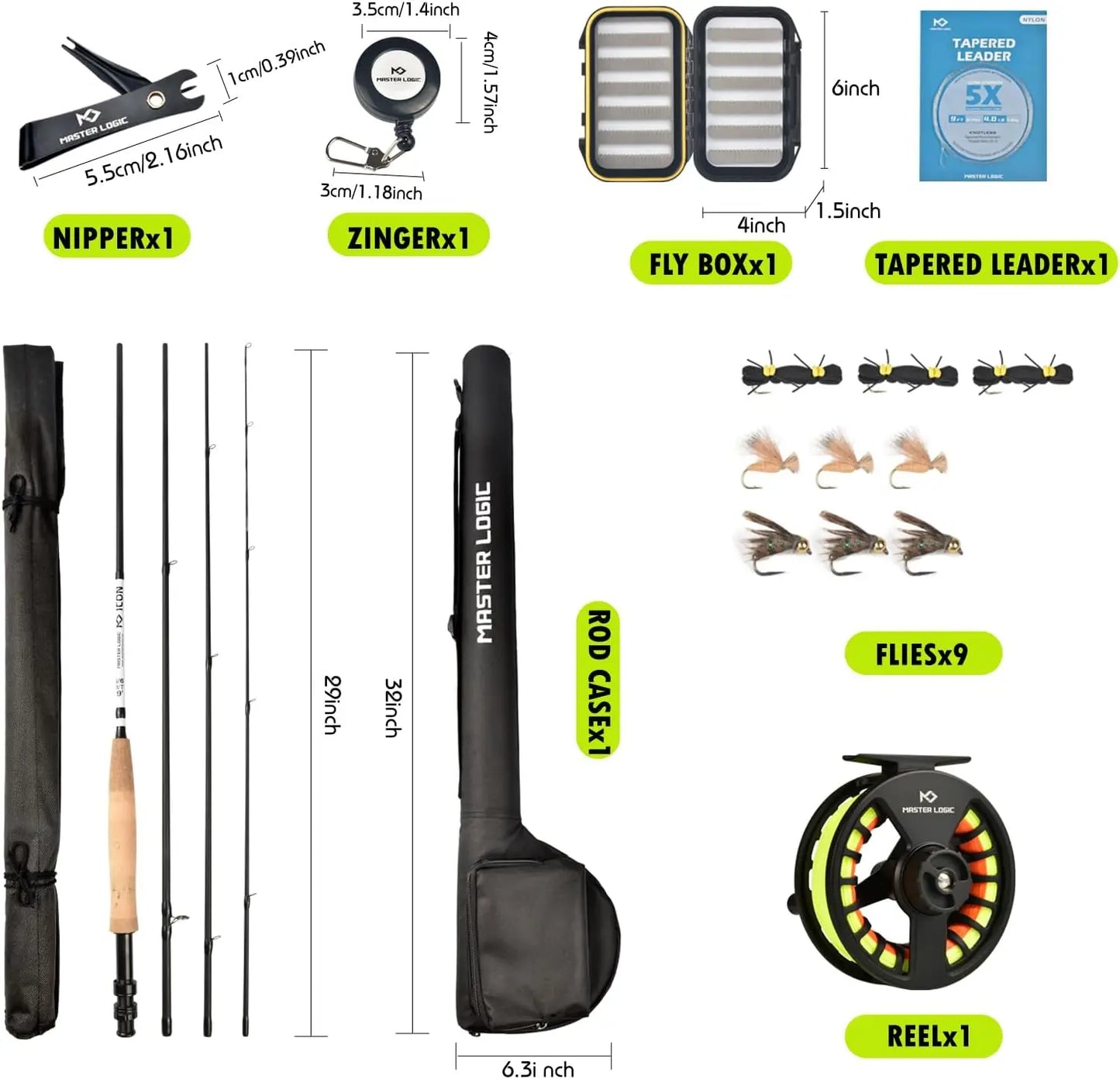 Complete Fly Fishing Starter Kit With Graphite Rod Aluminum Reel And Accessories For Beginners