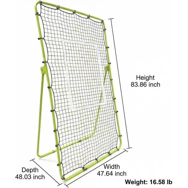 Adjustable Volleyball Rebounder Net, 7x4 ft Large Training Bounce Back Net for Bumping, Spiking & Setting Sturdy, Multi-Angle