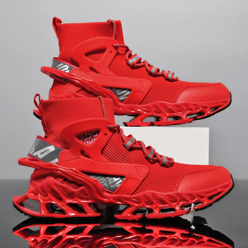 LOUIS KADHR Men's Breathable Walking Tennis Shoes Blade Fashion Sneakers