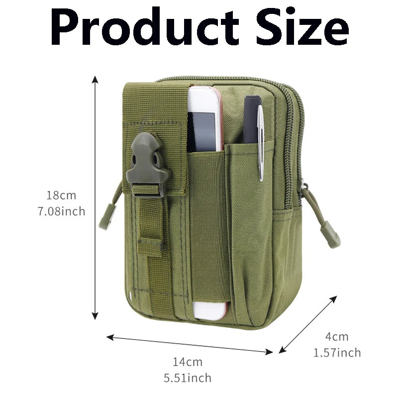 NONECN Tactical Molle Waist Pouch Hunting Outdoor EDC Gear