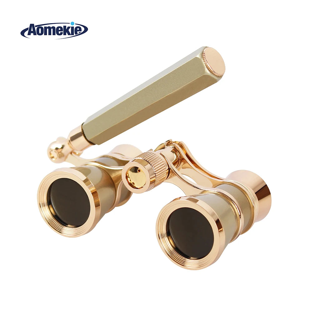 Opera Glasses 3x25 TheaterBinoculars With InterchangeableExtendableCollapsible Handle Gift