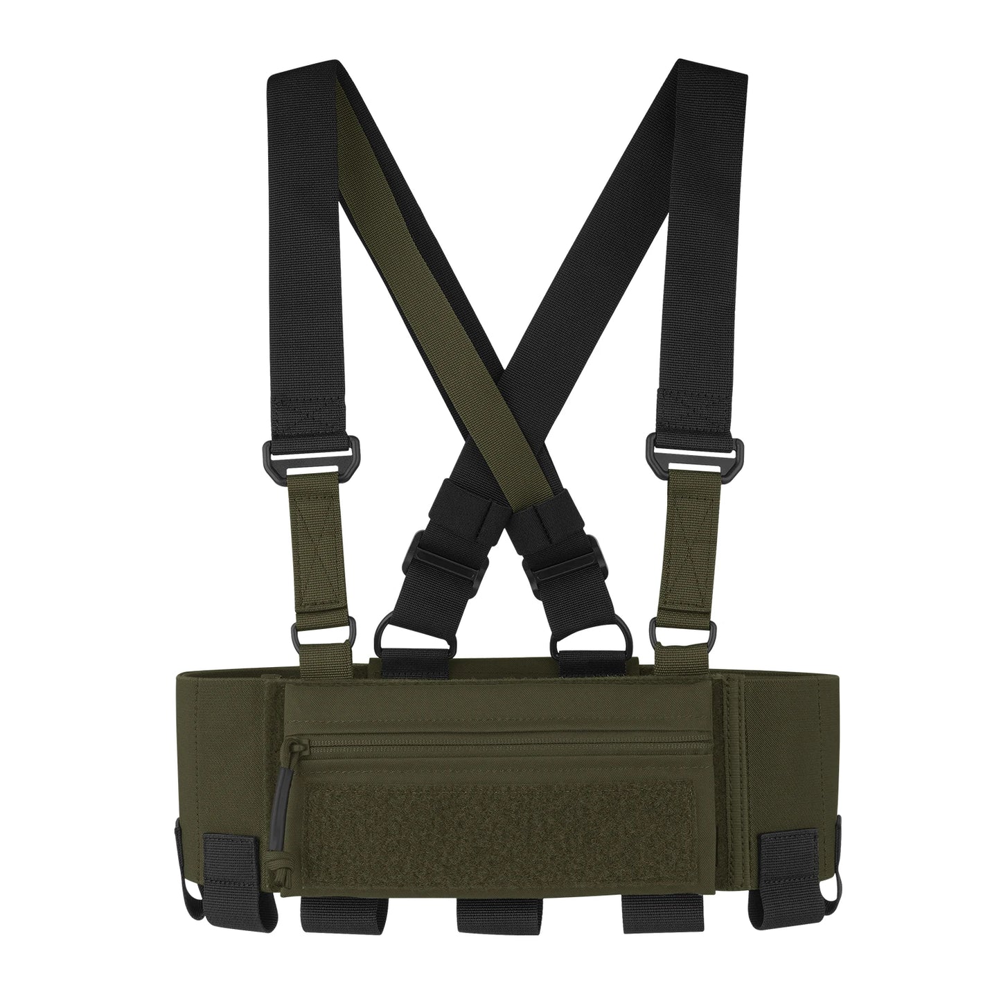 KRYDEX Tactical Ready Chest Rig Elastic Cummerbund 5.56 Magazine Radio Pouch Concealed Carry Low Vis Vest Sticky GP Candy Pouch
