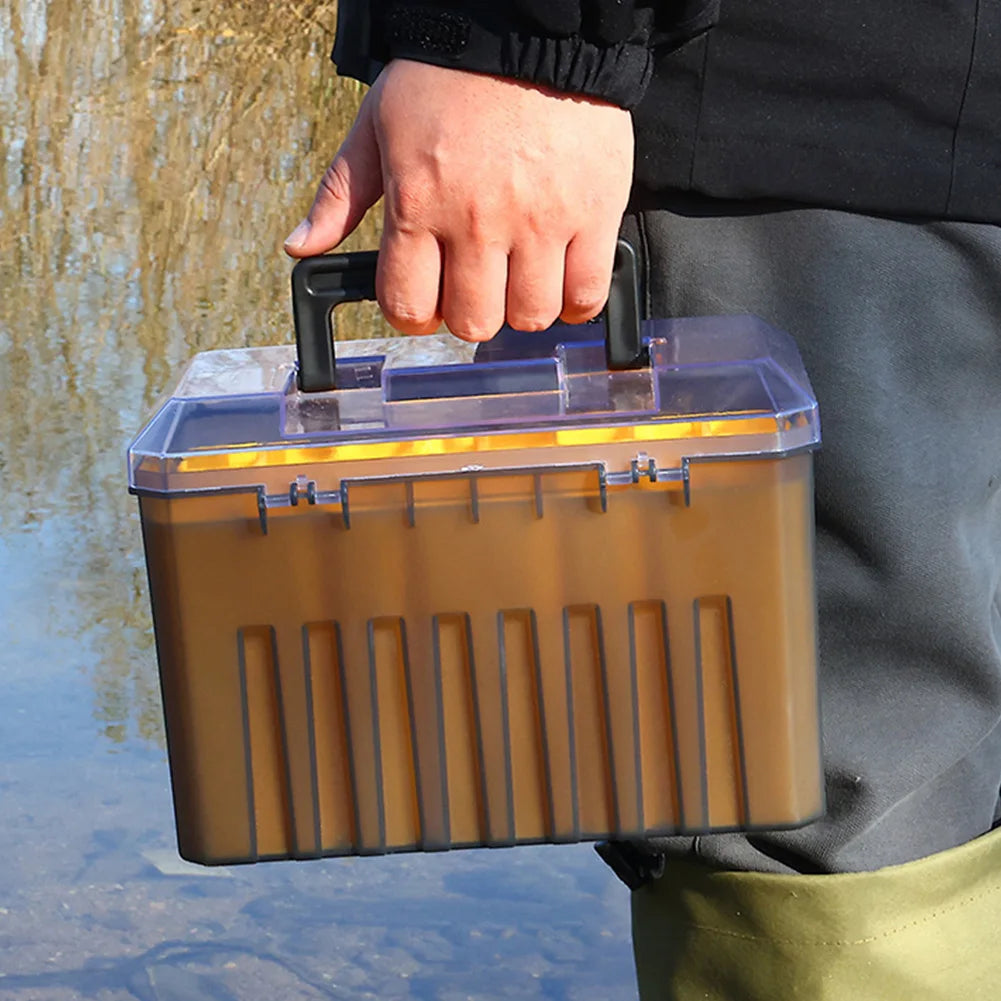 24 Grids Minnow Squid Jig Hard Bait Container Hard Lure Sea Tool Case Fishing Storage Box Fishing Accessories