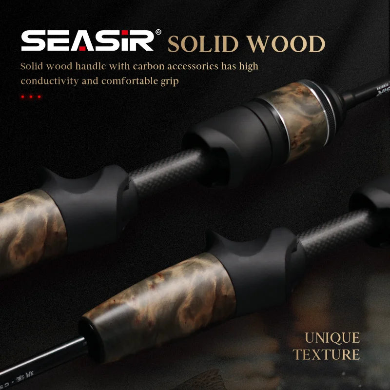 SeaSir Stream Spinning Baitcasting Fishing Rod Ultralight AdvancedCarbon Fiber Composite
