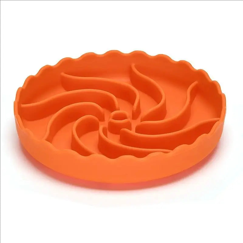Dog Slow Feeder Bowl With Suction Mat Food Grade Silicone