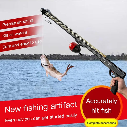 Automatic Fishing Slingshot Aluminum Alloy High Precision Long Range