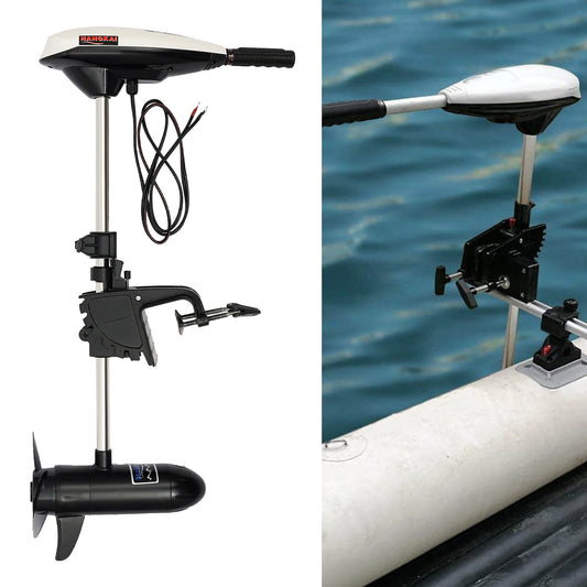 Hangkai 12V 660W Ultra-High-Performance Marine-Grade Outboard Trolling Motor 65LBS Shaft