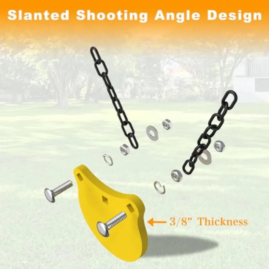 3 8 Thick AR500 Steel Target for Shooting Target Stand System Kit Designed for Outdoor Range and Shooting Practice with Adjusta