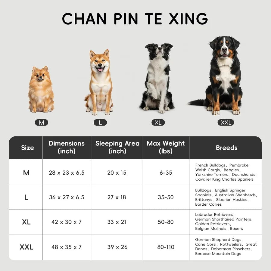 Orthopedic Dog Bed For Indoor Outdoor Use And Crate Pad