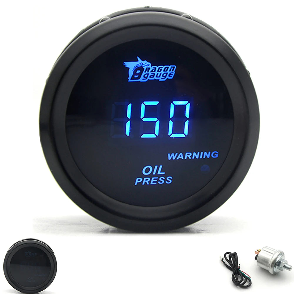 Car Digital Turbo Boost Gauge 9 Auto Gauge Types