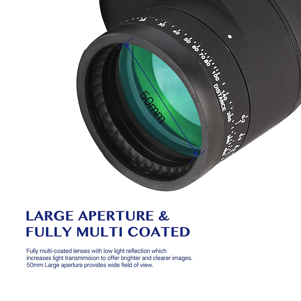 10x50 Binoculars With Rangefinder And Compass Waterproof Design