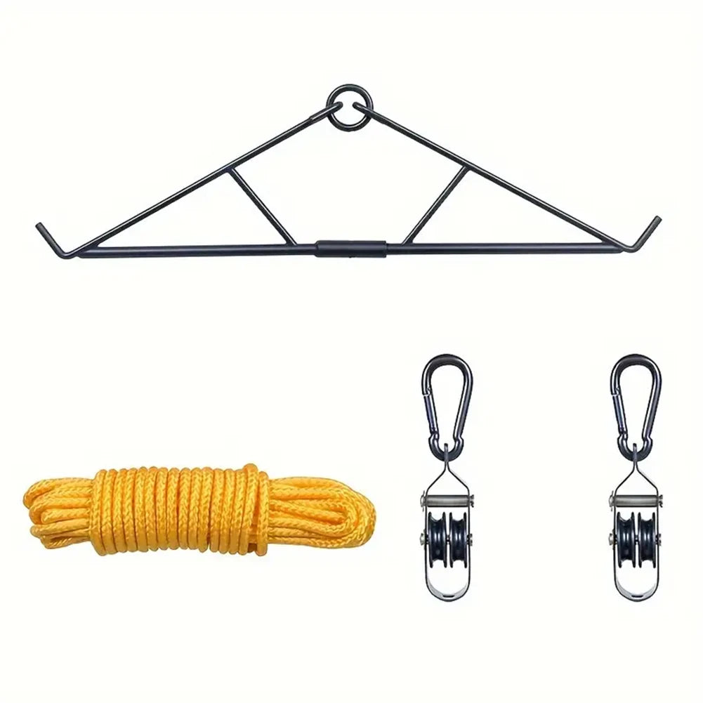 700LB Capacity Elk Hoist Pulley Lift System with Gambrel Deer Hunting Game Hoist Pulley Lift System Hunting Accessories Gift Set