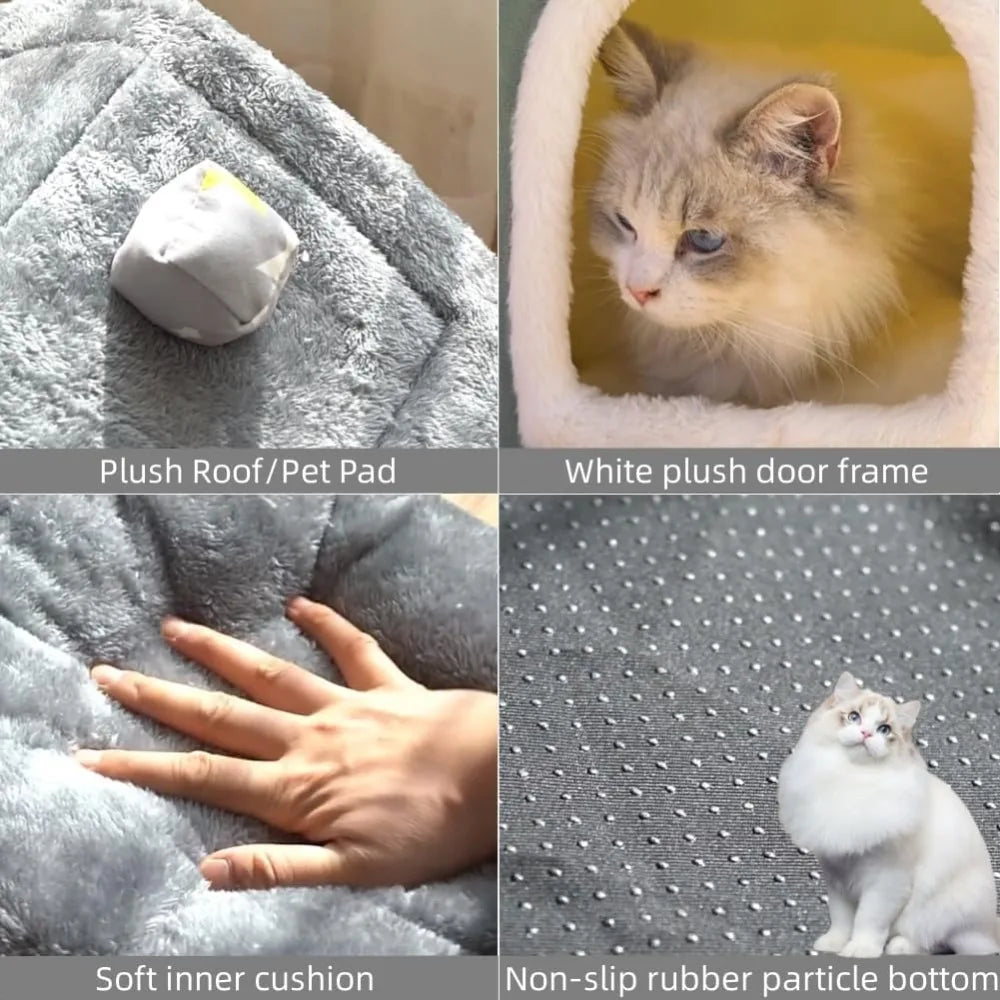 Dog House Indoor Memory Sponge Bed Kennel Mat With Cushion