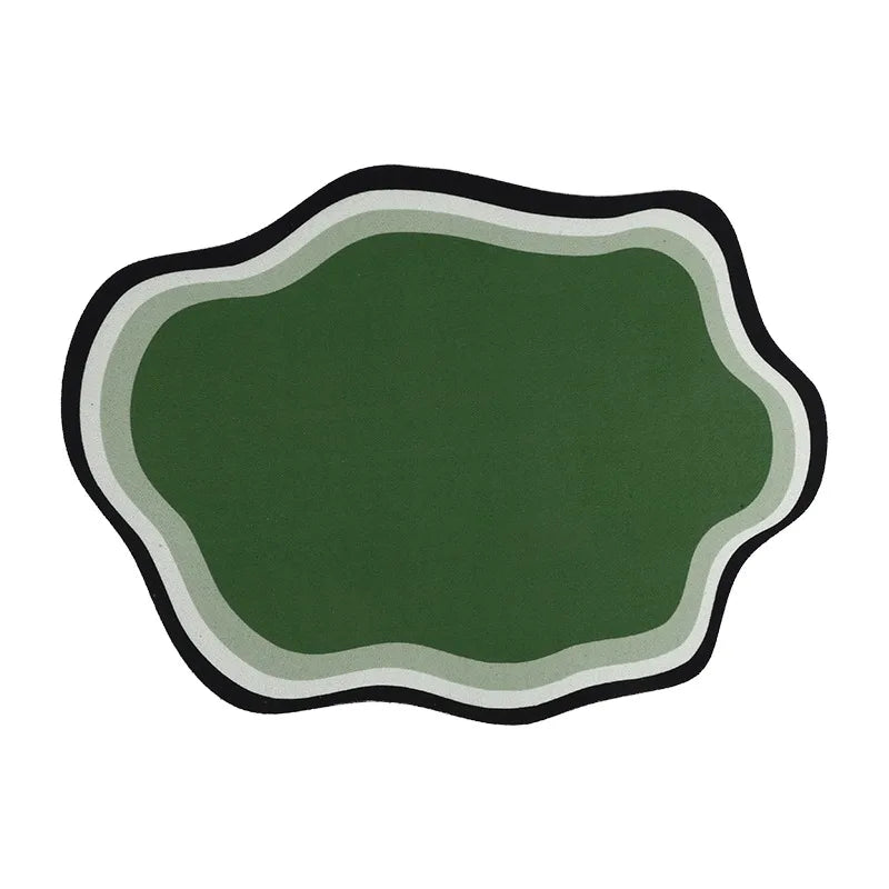 Absorbent Solid Colour Pet Mats Quick-dry Non-Slip Absorbent Wear-Resistant Leak-Proof Easy To Clean Dog Food Mats Cat Food Mats