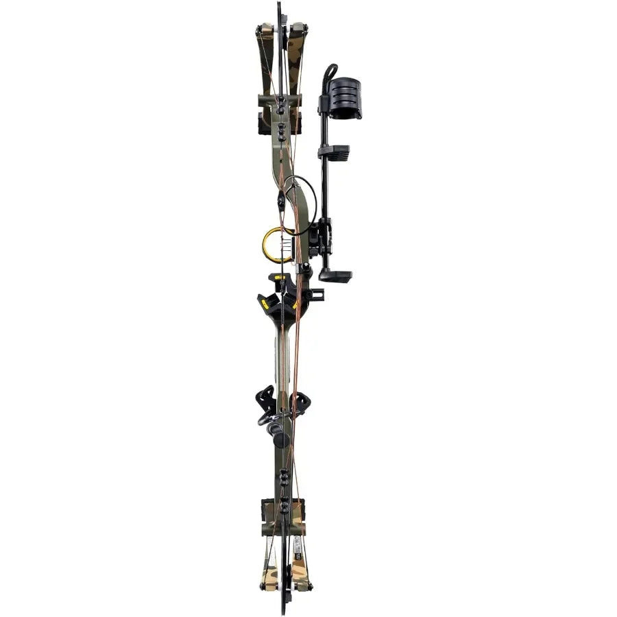 Bear Archery Legit MAXX Ready to Hunt Compound Bow Package with IMS Rest and Picatinny Sight Mounts 10-70 lb Draw Weight 14-13"