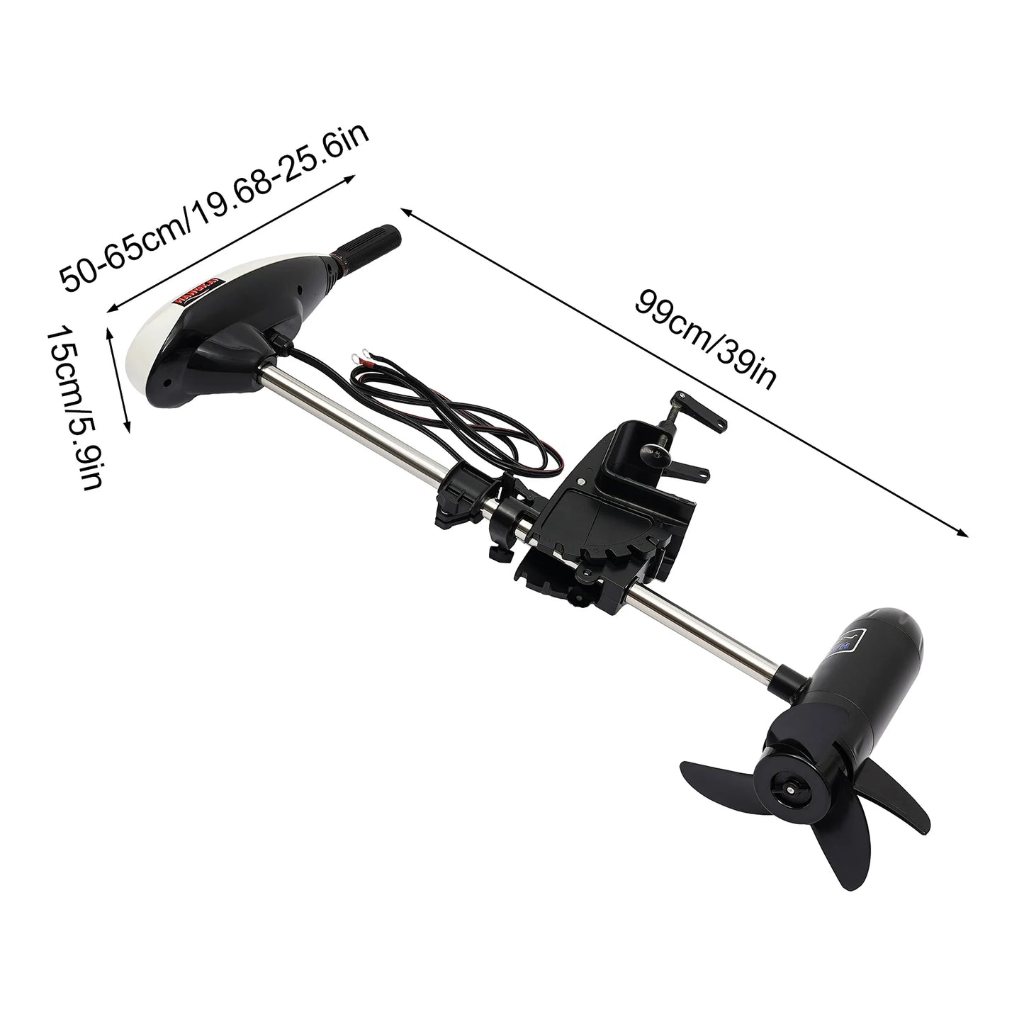 Hangkai 12V 660W Ultra-High-Performance Marine-Grade Outboard Trolling Motor 65LBS Shaft
