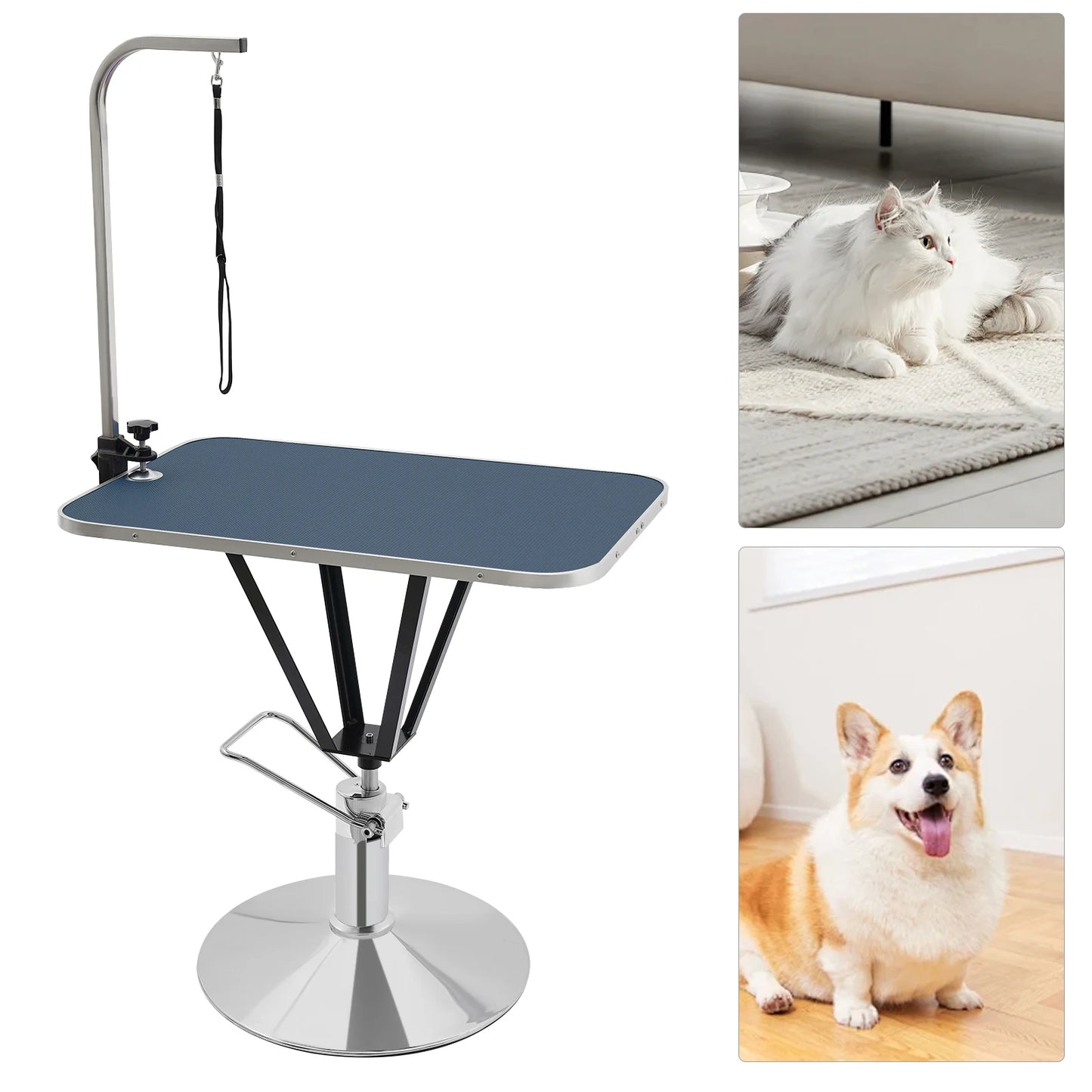 NONECN Pet Grooming Table Hydraulically Lifting 360 Degree Swivel