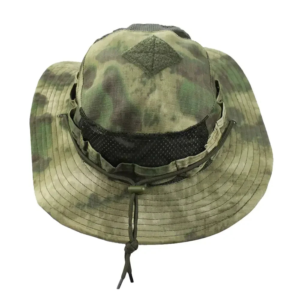 New Tactical Camouflage Boonie Cap Wide Brim Hat Men Outdoor Sports Fishing Hiking Hunting Sunshade Hat Foldable Soft Hat