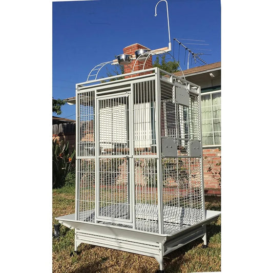 Extra Large Elegant Wrought Iron Play Top Bird Parrot Cage for African Grey Quaker Amazon Parrot Cockatiel Sun Green Cheek Conur