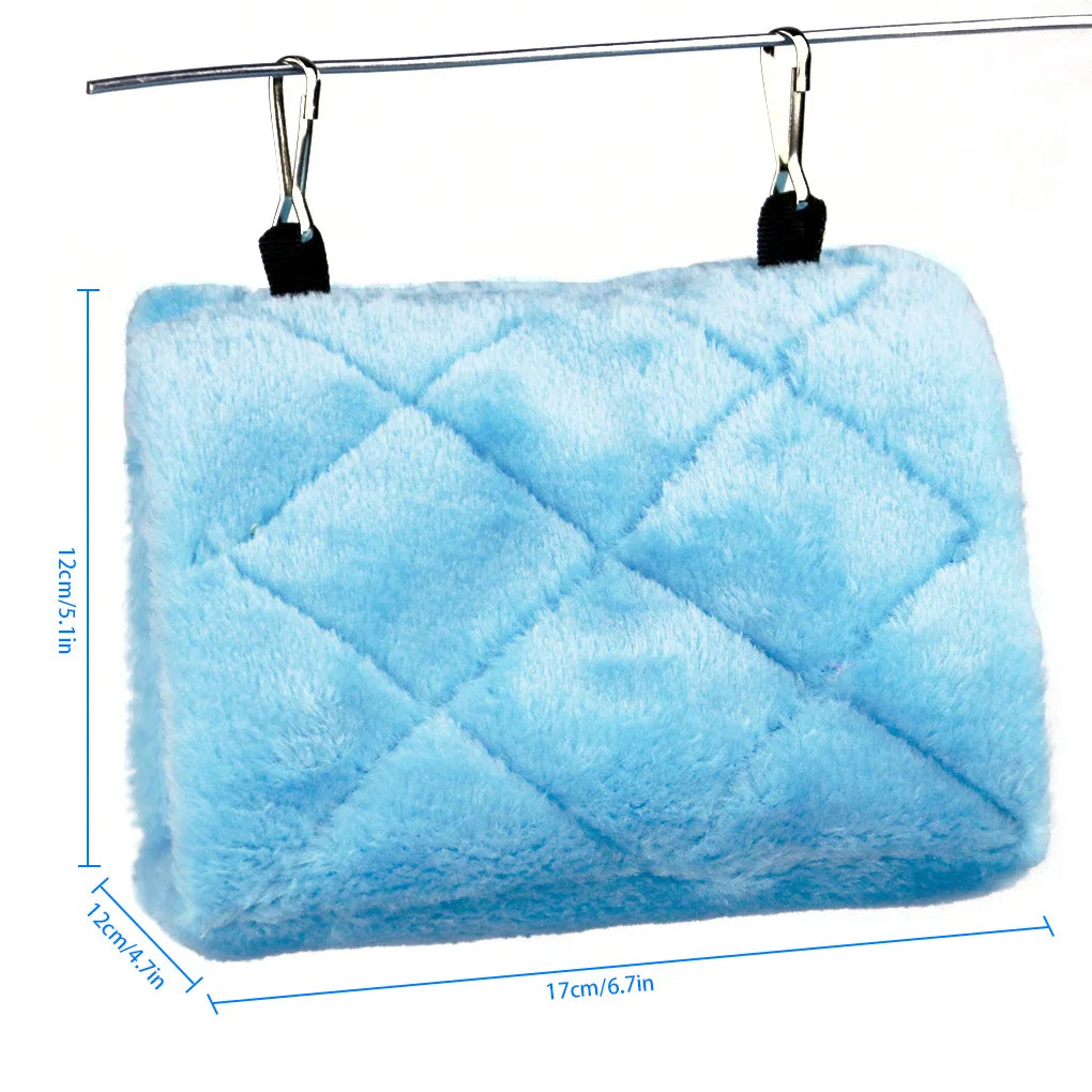 Flannel Hanging Bird Nest Birdhouse Hammock Cave For Pets